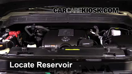 2013 Nissan Titan SV 5.6L V8 Crew Cab Pickup Líquido limpiaparabrisas Agregar líquido